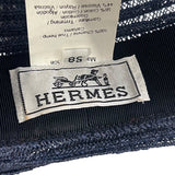 エルメス HERMES ストローハット ネイビー コットン メンズ その他ファッション雑貨
