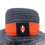 エルメス HERMES ストローハット ネイビー コットン メンズ その他ファッション雑貨