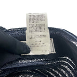 エルメス HERMES ストローハット ネイビー コットン メンズ その他ファッション雑貨