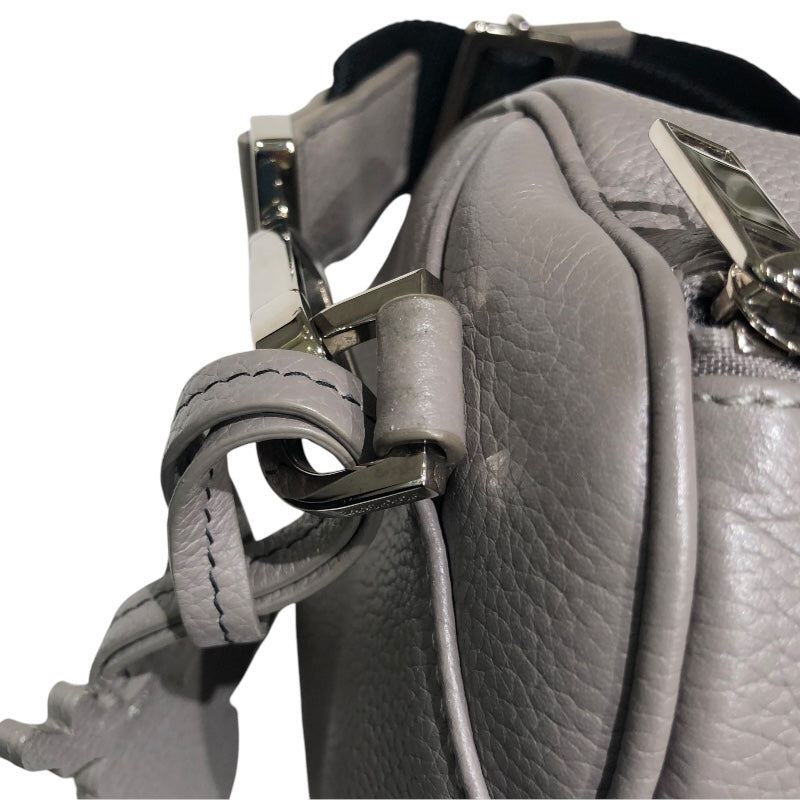ディオールオム DIOR HOMME アトリエローラーバッグ グレー SV金具 カーフ レディース ショルダーバッグ
