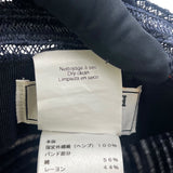 エルメス HERMES ストローハット ネイビー コットン メンズ その他ファッション雑貨