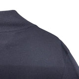 プラダ PRADA トライアングルロゴナイロン切替ニットブルゾン UMG116 ネイビー ウール メンズ ブルゾン