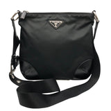 プラダ PRADA ナイロンレザーショルダーバッグ ブラック ナイロン/レザー メンズ ショルダーバッグ