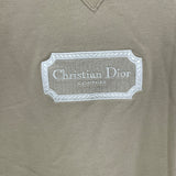 クリスチャン・ディオール Christian Dior フロント刺繍スウェットシャツ ベージュ コットン メンズ スウェット