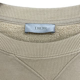 クリスチャン・ディオール Christian Dior フロント刺繍スウェットシャツ ベージュ コットン メンズ スウェット