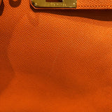 エルメス HERMES バーキン35 □Q刻 オレンジ　ゴールド金具 エプソン レディース ハンドバッグ