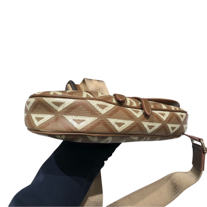 ディオールオム DIOR HOMME サドルバッグ 1ADPO093CDP ブラウン CDダイヤモンドPVC メンズ ショルダーバッグ