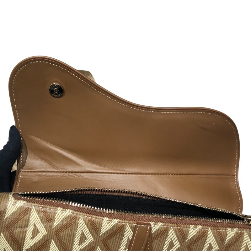 ディオールオム DIOR HOMME サドルバッグ 1ADPO093CDP ブラウン CDダイヤモンドPVC メンズ ショルダーバッグ