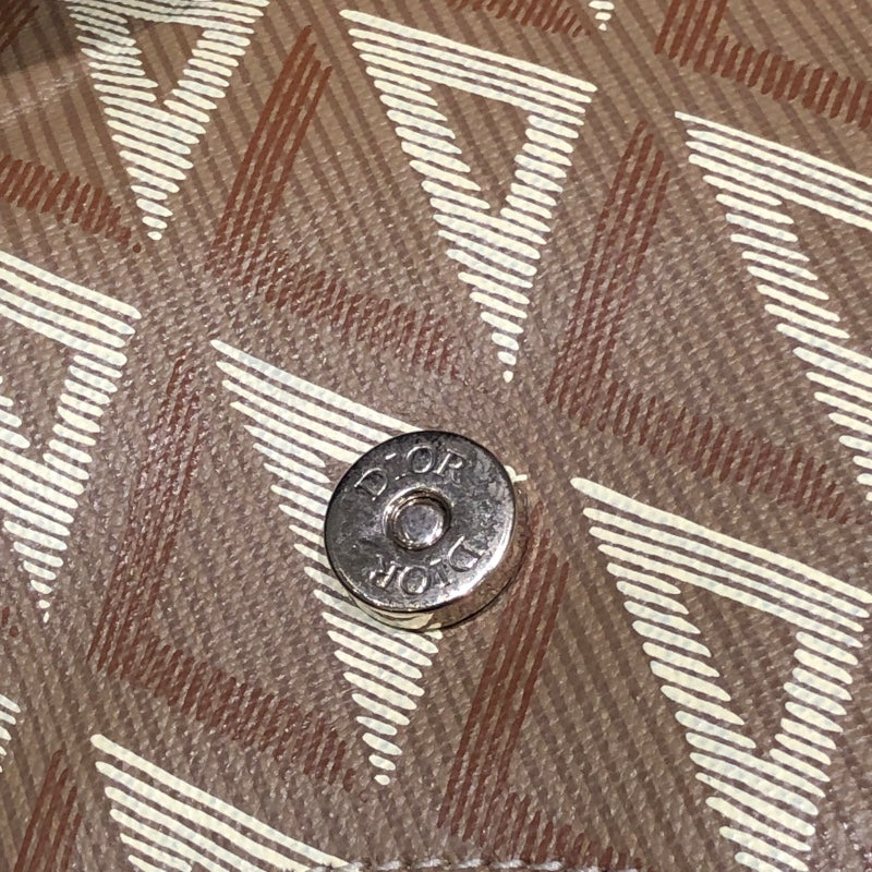 ディオールオム DIOR HOMME サドルバッグ 1ADPO093CDP ブラウン CDダイヤモンドPVC メンズ ショルダーバッグ