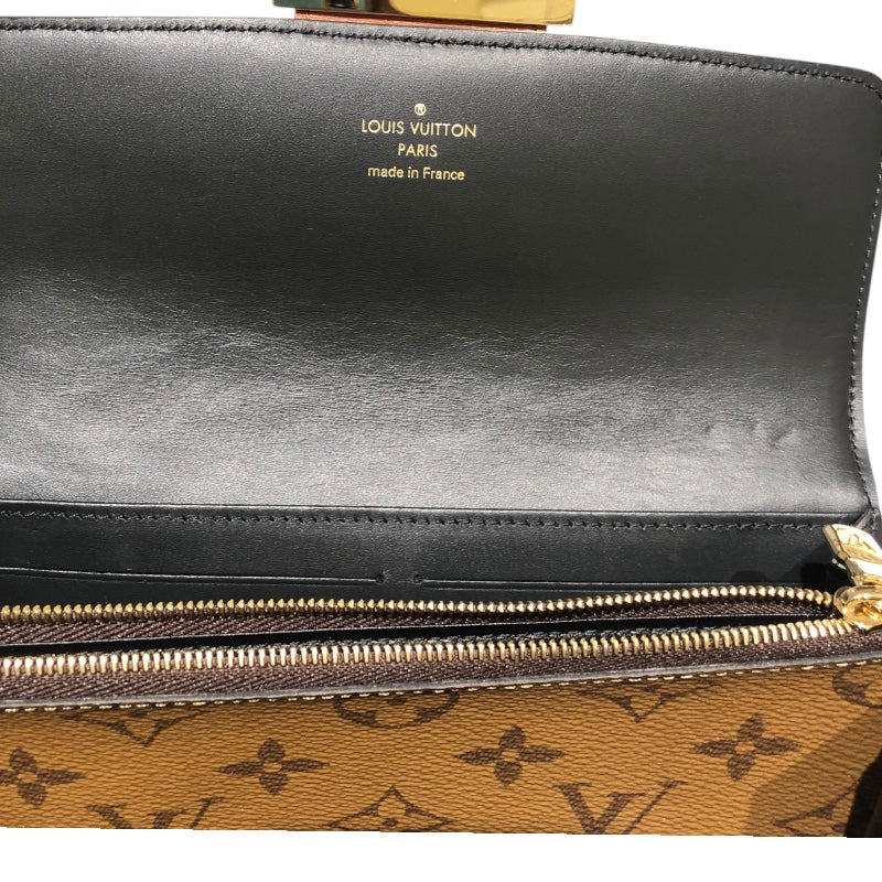 ルイ・ヴィトン LOUIS VUITTON ポルトフォイユ・サラドーフィーヌ M46645 モノグラム・リバース レディース 長財布