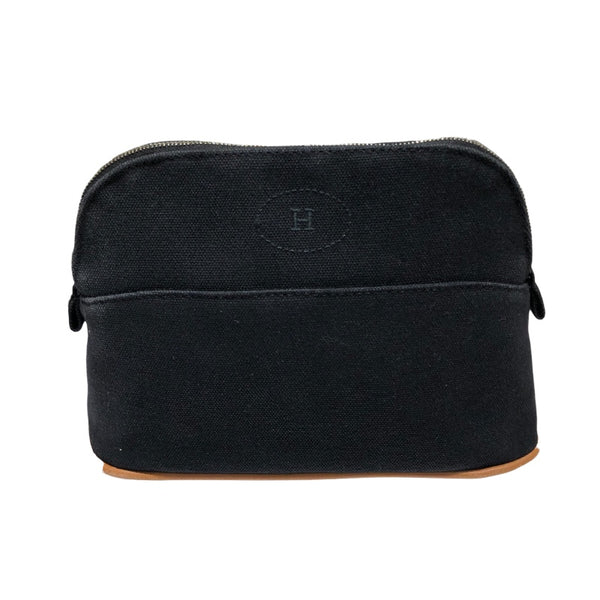 エルメス HERMES ボリードポーチ20 ブラック トワル ユニセックス ポーチ