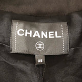 シャネル CHANEL スカラベボタンコーティングノーカラージャケット P61936 ゴールド ウール レディース ノーカラージャケット