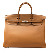 エルメス HERMES バーキン40 U刻 ゴールド シルバー金具 トゴ レディース ハンドバッグ