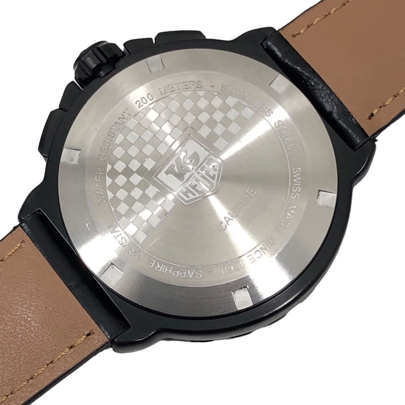 タグ・ホイヤー TAG HEUER フォーミュラ１クロノグラフ フルブラック CAU111E ブラック文字盤 SS クオーツ メンズ 腕時計