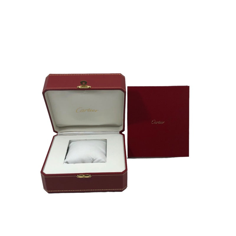 カルティエ Cartier カリブル ドゥ カルティエ クロノグラフ W7100044 シルバー文字盤 K18PG/レザーストラップ(社外) 自動巻き メンズ 腕時計