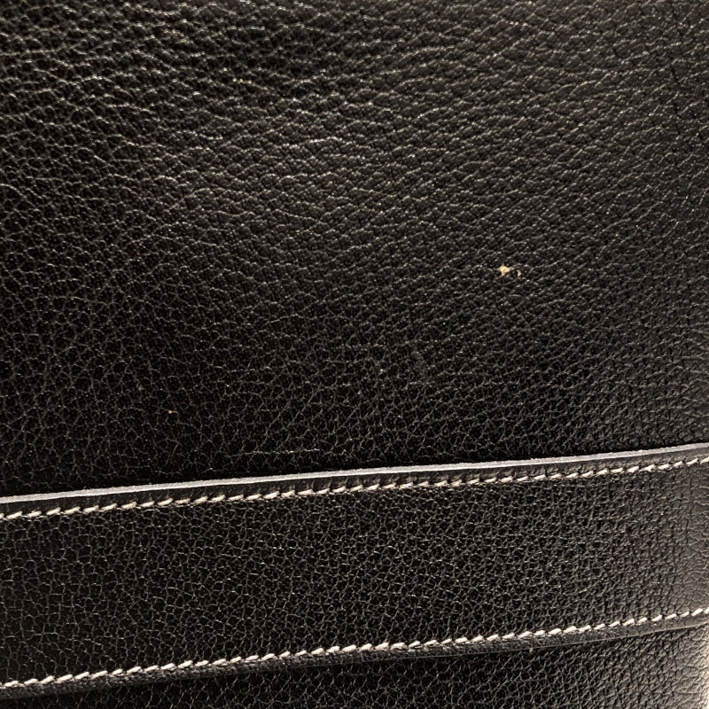 エルメス HERMES ガーデンパーティPM ブラック トワル ユニセックス ハンドバッグ