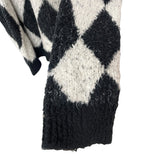 セリーヌ CELINE サーフスタイルモヘアニットセーター 2AF46974AT ブラック/ホワイト モヘア メンズ セーター