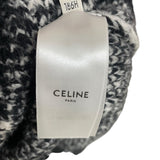 セリーヌ CELINE サーフスタイルモヘアニットセーター 2AF46974AT ブラック/ホワイト モヘア メンズ セーター