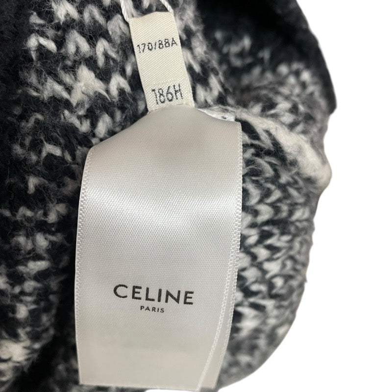 セリーヌ CELINE サーフスタイルモヘアニットセーター 2AF46974AT ブラック/ホワイト モヘア メンズ セーター
