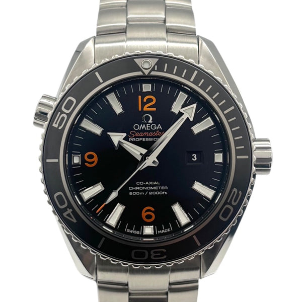 オメガ OMEGA シーマスタープラネットオーシャン600M コーアクシャル クロノメーター 232.30.38.20.01.002 ブラック SS メンズ 腕時計