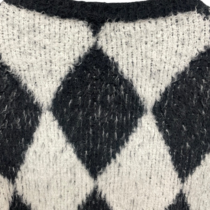 セリーヌ CELINE サーフスタイルモヘアニットセーター 2AF46974AT ブラック/ホワイト モヘア メンズ セーター