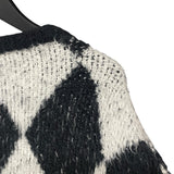 セリーヌ CELINE サーフスタイルモヘアニットセーター 2AF46974AT ブラック/ホワイト モヘア メンズ セーター