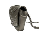 シャネル CHANEL ミニチェーンショルダー シルバー/SV金具 カーフ レディース ショルダーバッグ