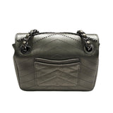 シャネル CHANEL ミニチェーンショルダー シルバー/SV金具 カーフ レディース ショルダーバッグ