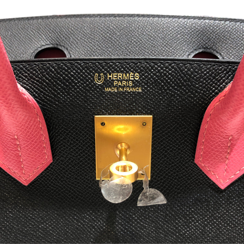 エルメス HERMES バーキン30 パーソナルオーダー C刻 ブラック・ローズアザレ エプソン レディース ハンドバッグ