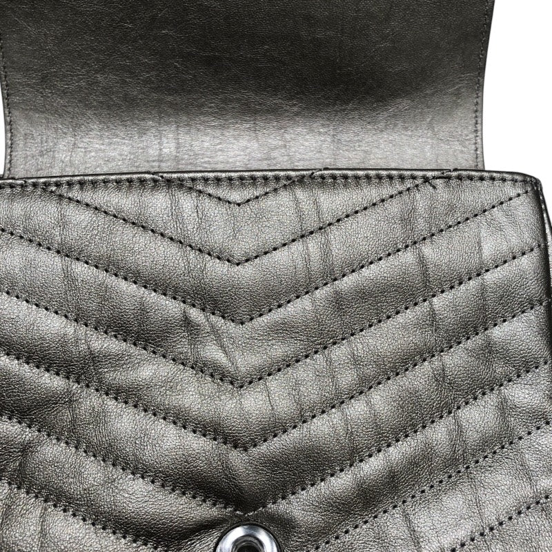 シャネル CHANEL ミニチェーンショルダー シルバー/SV金具 カーフ レディース ショルダーバッグ