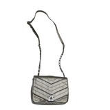シャネル CHANEL ミニチェーンショルダー シルバー/SV金具 カーフ レディース ショルダーバッグ