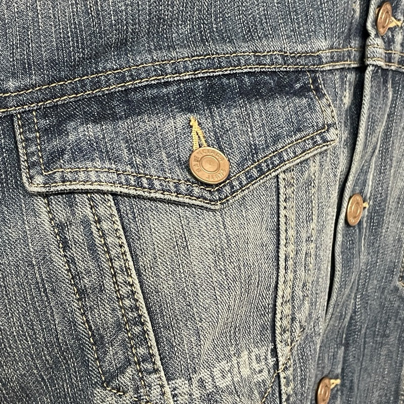 バレンシアガ BALENCIAGA ロゴデニムジャケット 745047 ブルー デニム メンズ デニムジャケット