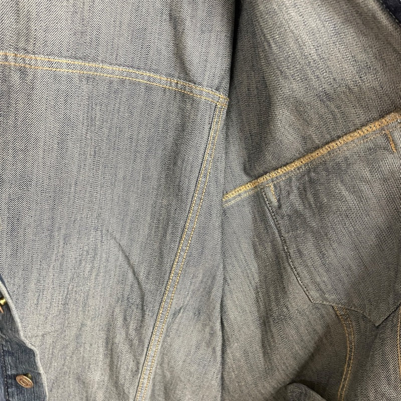 バレンシアガ BALENCIAGA ロゴデニムジャケット 745047 ブルー デニム メンズ デニムジャケット