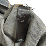 バレンシアガ BALENCIAGA ロゴデニムジャケット 745047 ブルー デニム メンズ デニムジャケット