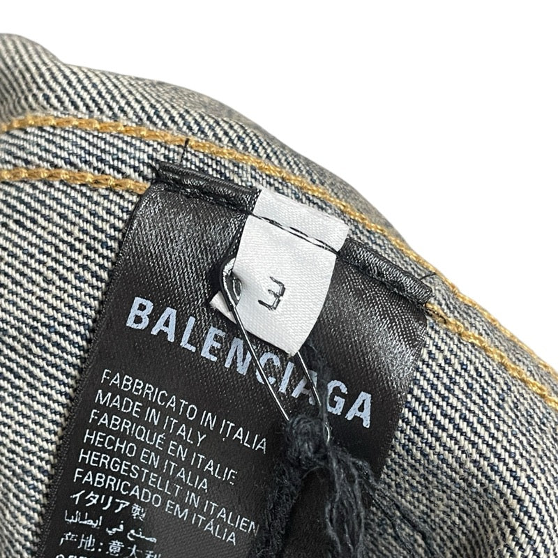 バレンシアガ BALENCIAGA ロゴデニムジャケット 745047 ブルー デニム メンズ デニムジャケット