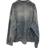 バレンシアガ BALENCIAGA ロゴデニムジャケット 745047 ブルー デニム メンズ デニムジャケット