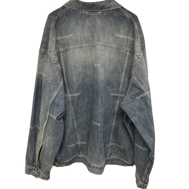 バレンシアガ BALENCIAGA ロゴデニムジャケット 745047 ブルー デニム メンズ デニムジャケット