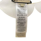 グッチ GUCCI ラウンドカラーシフォンワンピース 728125 イエロー シルク レディース ワンピース