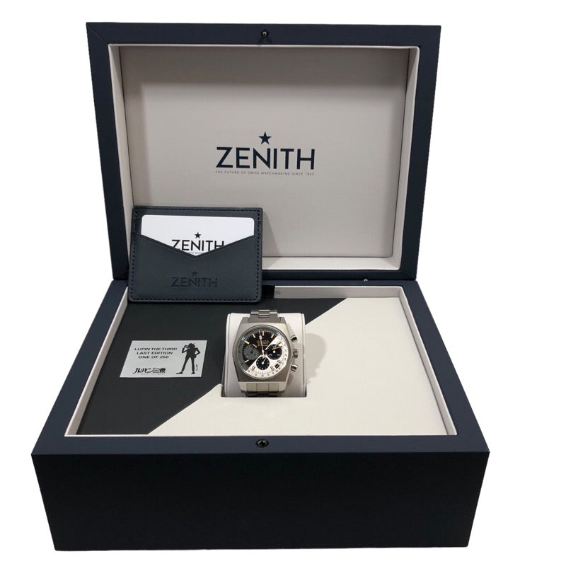 ゼニス ZENITH エルプリメロ クロノマスター リバイバル A384 ルパン三世ファイナルエディション 95.L384.400/50.M |  中古ブランドリユースショップ OKURA(おお蔵)