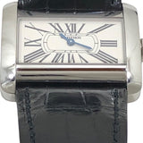 カルティエ Cartier ミニタンク ディヴァン W6300255 シルバー SS/革ベルト レディース 腕時計