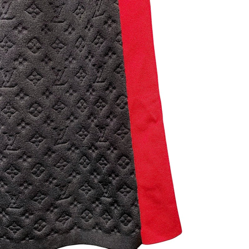 ルイ・ヴィトン LOUIS VUITTON モノグラム柄ノースリーブワンピース FMKD83 ブラック シルク レディース ワンピース