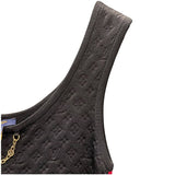 ルイ・ヴィトン LOUIS VUITTON モノグラム柄ノースリーブワンピース FMKD83 ブラック シルク レディース ワンピース