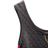 ルイ・ヴィトン LOUIS VUITTON モノグラム柄ノースリーブワンピース FMKD83 ブラック シルク レディース ワンピース