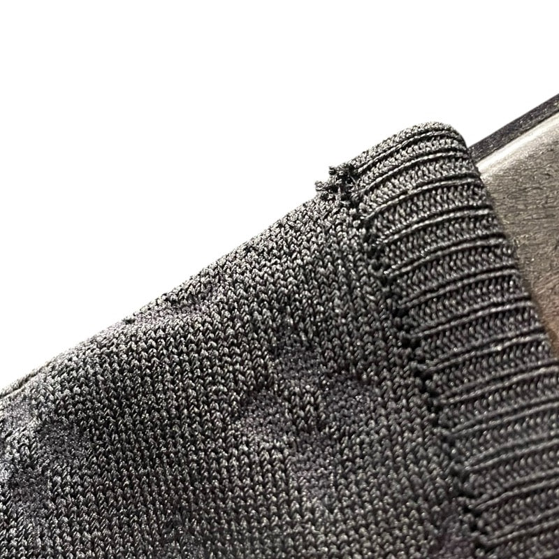 ルイ・ヴィトン LOUIS VUITTON モノグラム柄ノースリーブワンピース FMKD83 ブラック シルク レディース ワンピース