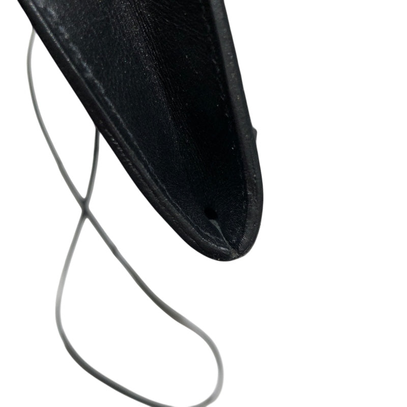 エルメス HERMES オニメトゥ ブラック ボックスカーフ ユニセックス ショルダーバッグ