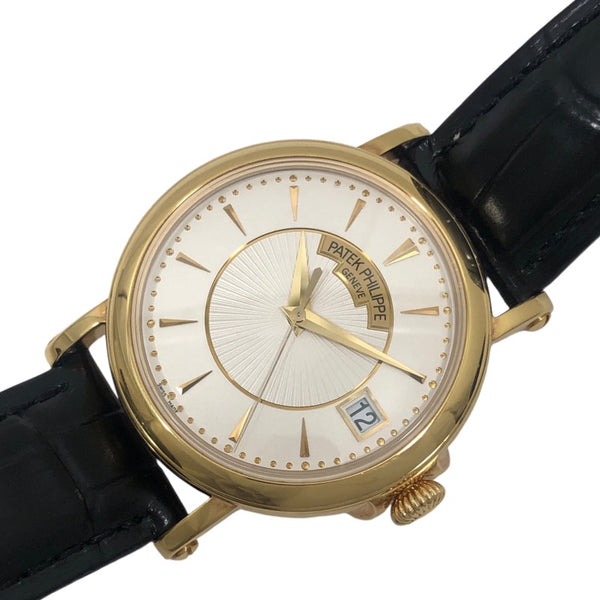 パテック・フィリップ PATEK PHILIPPE カラトラバ オフィサー 5153J-001 K18YG/レザー 自動巻き メンズ 腕時計