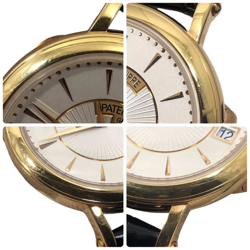 パテック・フィリップ PATEK PHILIPPE カラトラバ オフィサー 5153J-001 K18YG/レザー 自動巻き メンズ 腕時計