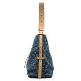 ルイ・ヴィトン LOUIS VUITTON キャリーオールNM MM M46855 ブルー モノグラムデニム レディース ショルダーバッグ