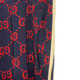 グッチ GUCCI GGジャガードトラックパンツ 496920 ネイビー コットン メンズ パンツ