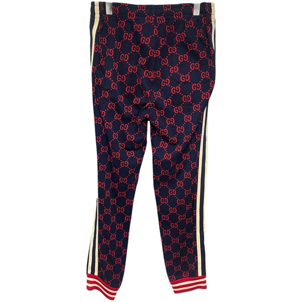 グッチ GUCCI GGジャガードトラックパンツ 496920 ネイビー コットン メンズ パンツ